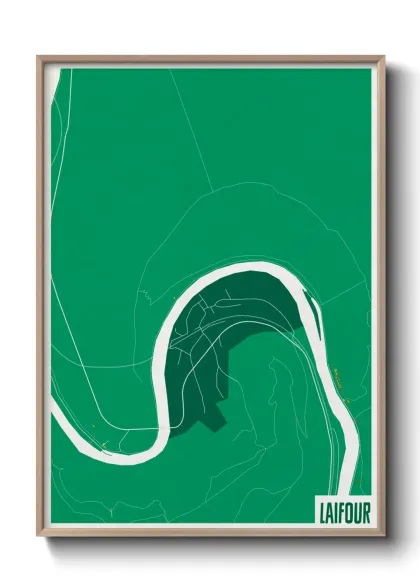 Une affiche de carte sur Laifour