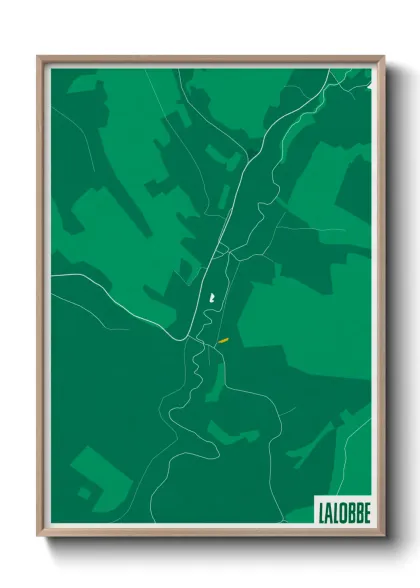 Une affiche de carte sur Lalobbe