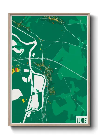 Une affiche de carte sur Lumes
