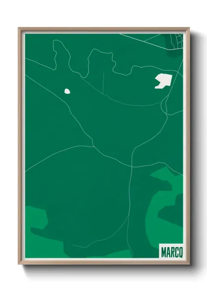 Une affiche de carte sur Marcq