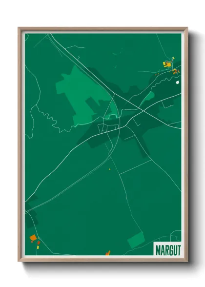 Une affiche de carte sur Margut