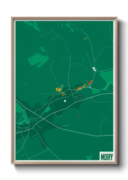 Une affiche de carte sur Moiry