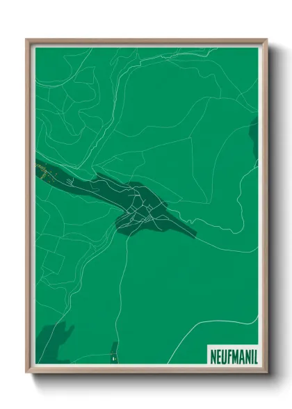 Une affiche de carte sur Neufmanil