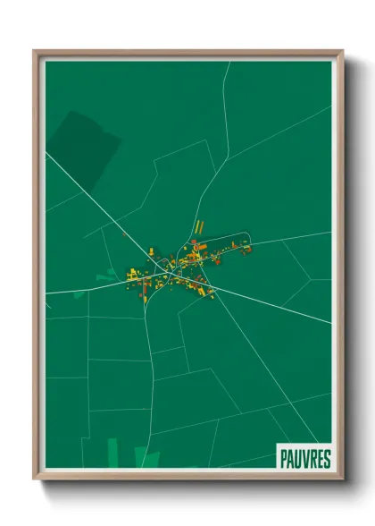 Une affiche de carte sur Pauvres