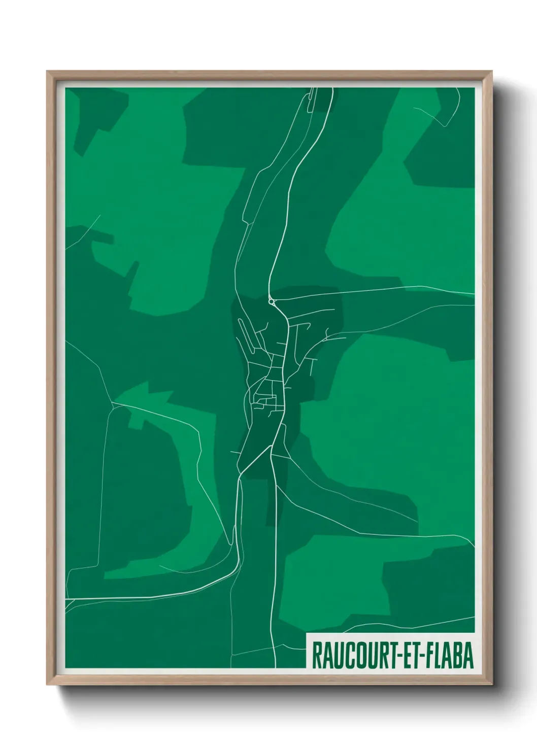 Un poster carteRaucourt-et-Flaba