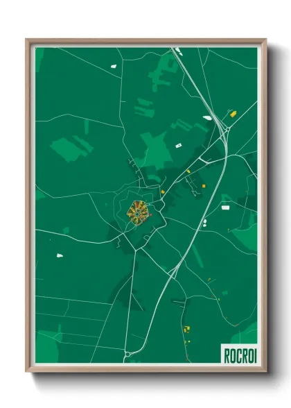 Une affiche de carte sur Rocroi