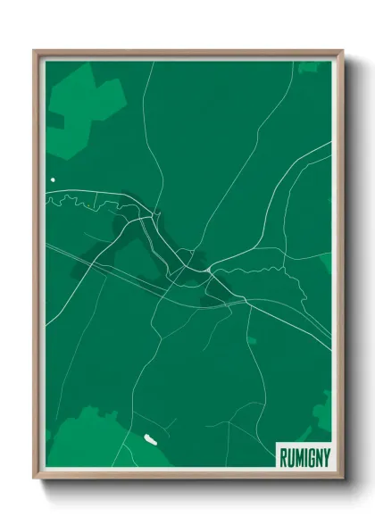 Une affiche de carte sur Rumigny