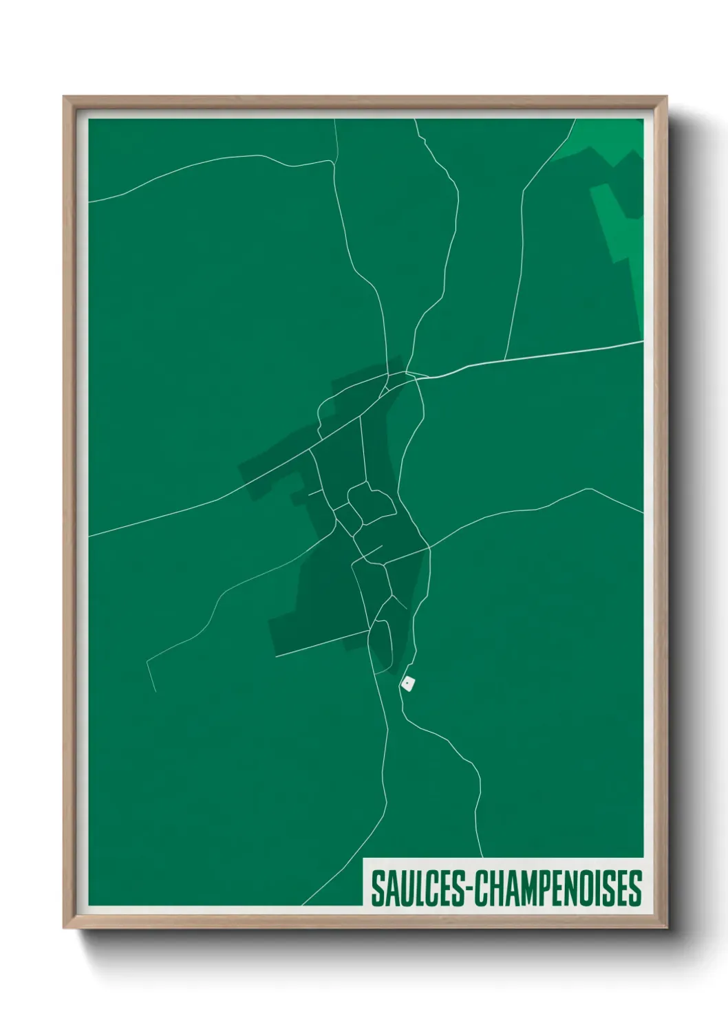 Un poster carteSaulces-Champenoises