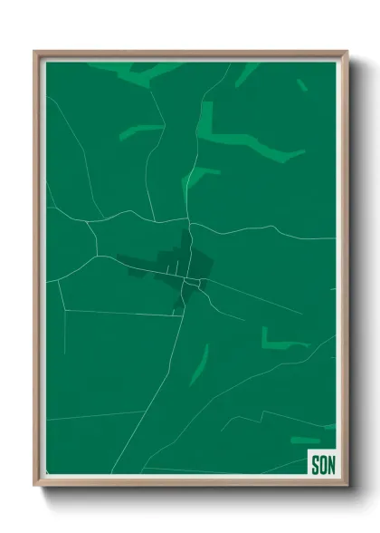 Une affiche de carte sur Son