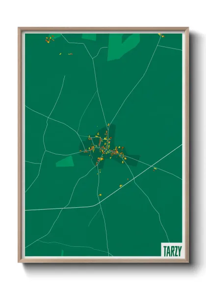 Une affiche de carte sur Tarzy