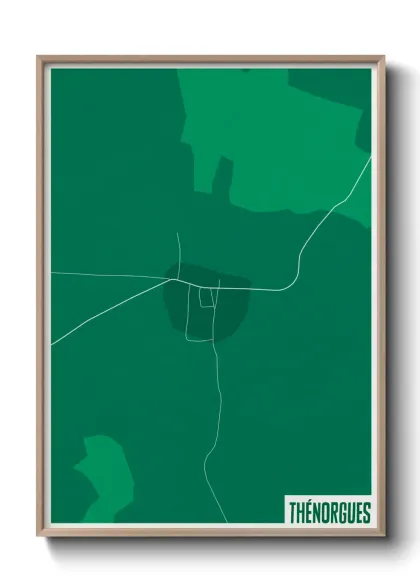 Une affiche de carte sur Thénorgues