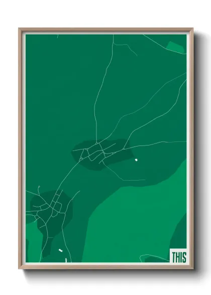 Une affiche de carte sur This