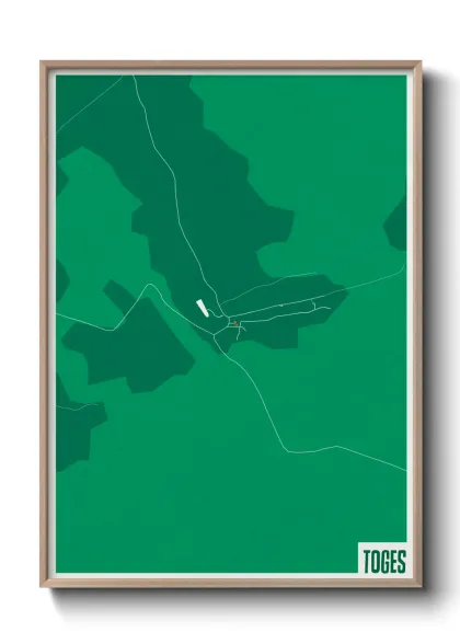 Une affiche de carte sur Toges