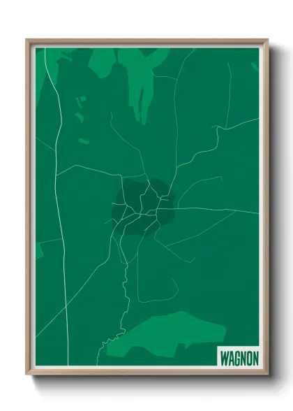 Une affiche de carte sur Wagnon
