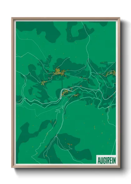 Une affiche de carte sur Augirein