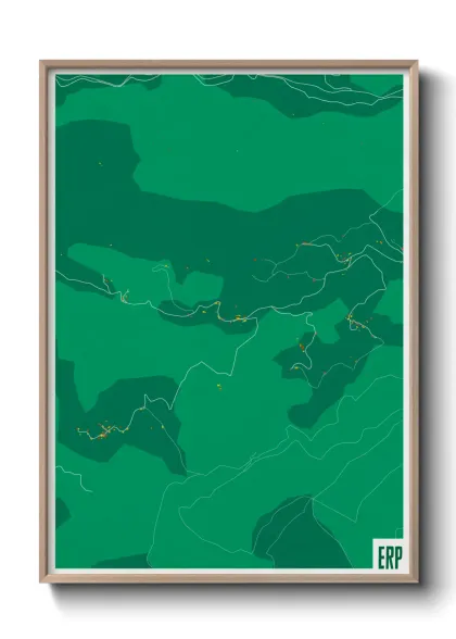 Une affiche de carte sur Erp