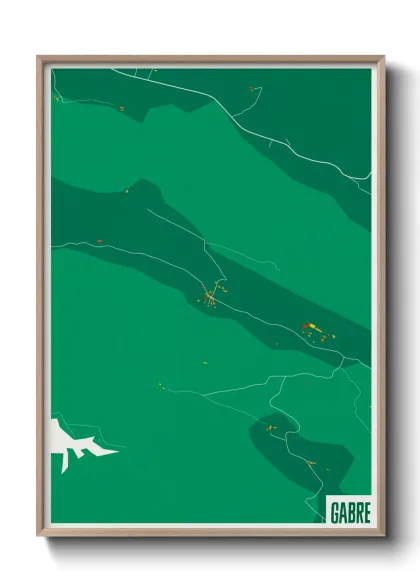 Une affiche de carte sur Gabre