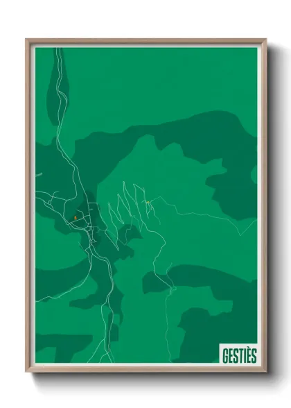 Une affiche de carte sur Gestiès