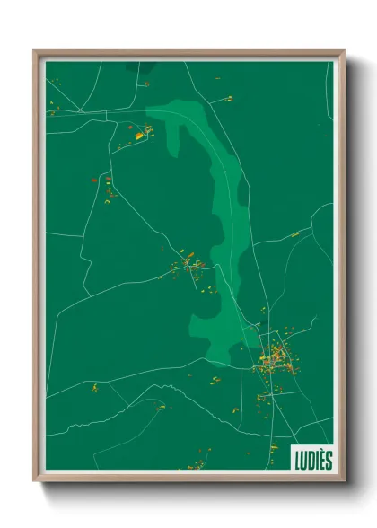 Une affiche de carte sur Ludiès