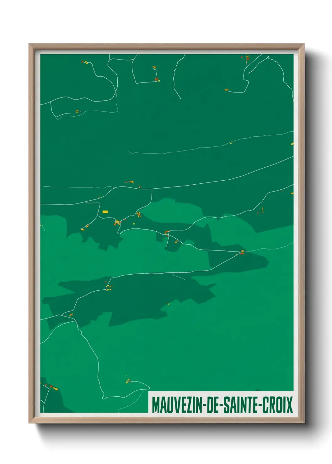 Un poster carteMauvezin-de-Sainte-Croix