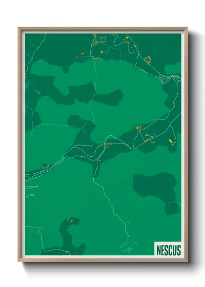 Une affiche de carte sur Nescus