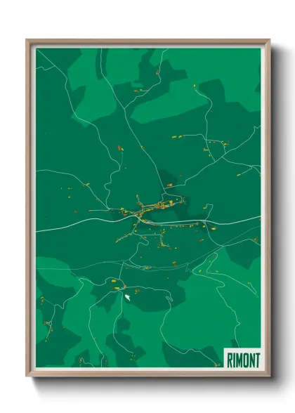 Une affiche de carte sur Rimont