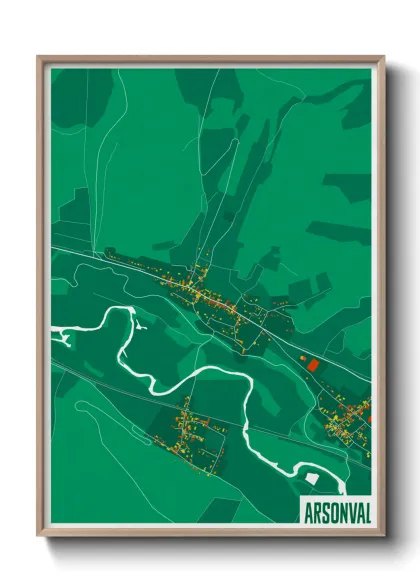 Une affiche de carte sur Arsonval