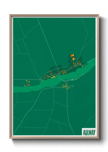 Une affiche de carte sur Aulnay