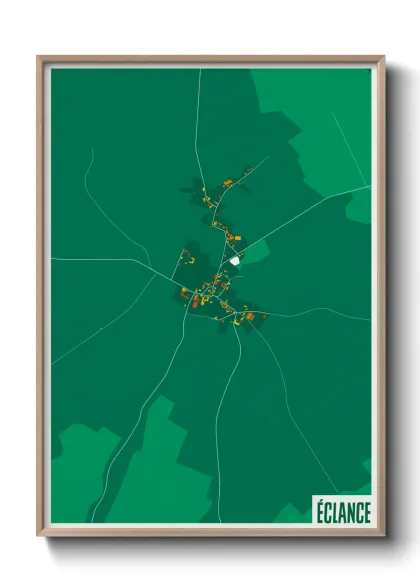 Une affiche de carte sur Éclance