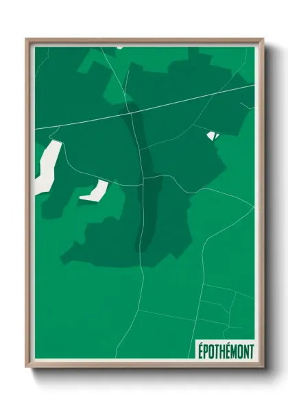 Une affiche de carte sur Épothémont