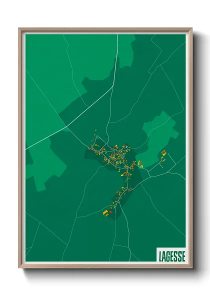 Une affiche de carte sur Lagesse