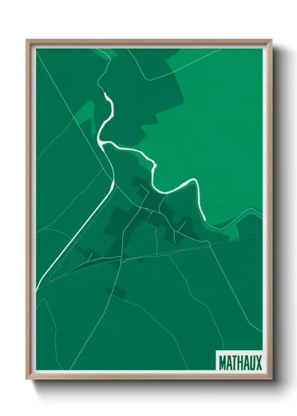 Une affiche de carte sur Mathaux