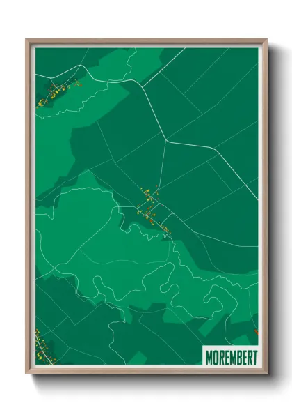 Une affiche de carte sur Morembert