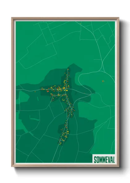 Une affiche de carte sur Sommeval