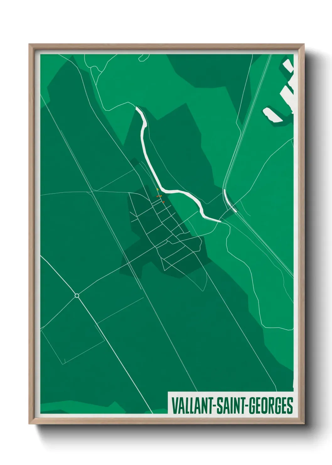 Un poster carteVallant-Saint-Georges