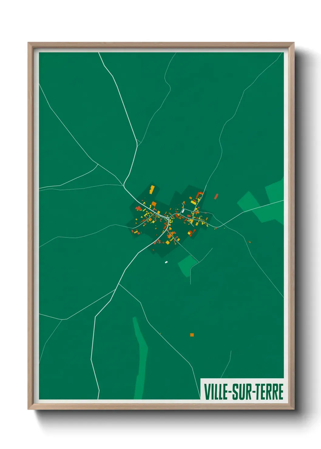 Un poster carteVille-sur-Terre
