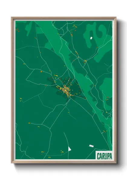 Une affiche de carte sur Carlipa