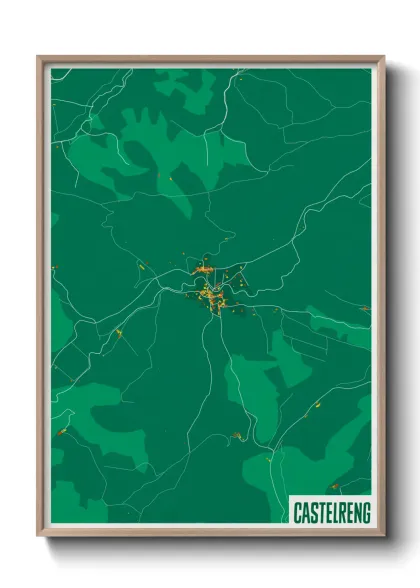 Une affiche de carte sur Castelreng