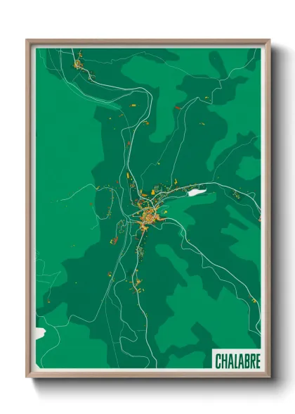 Une affiche de carte sur Chalabre
