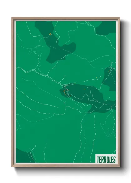 Une affiche de carte sur Terroles