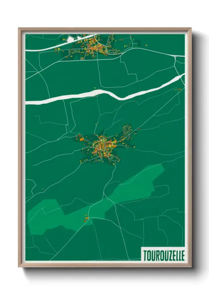 Une affiche de carte sur Tourouzelle
