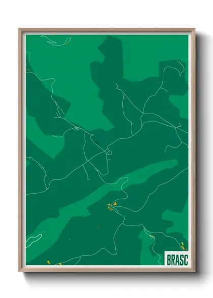 Une affiche de carte sur Brasc