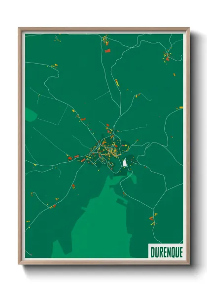 Une affiche de carte sur Durenque