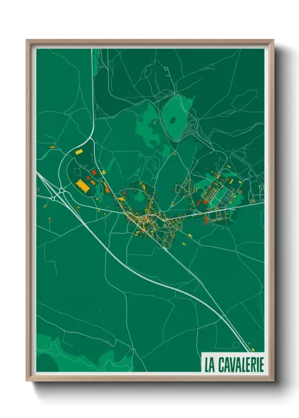 Une affiche de carte sur La Cavalerie