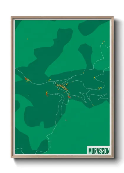 Une affiche de carte sur Murasson