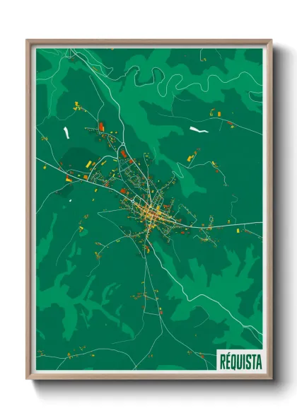 Une affiche de carte sur Réquista