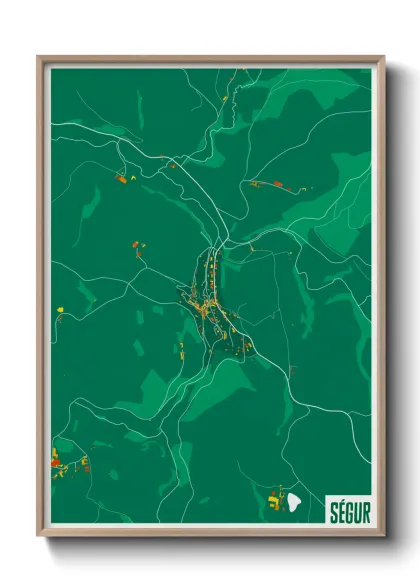 Une affiche de carte sur Ségur
