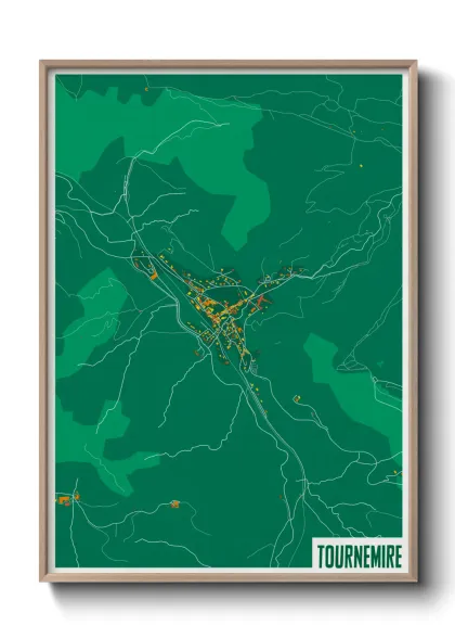 Une affiche de carte sur Tournemire