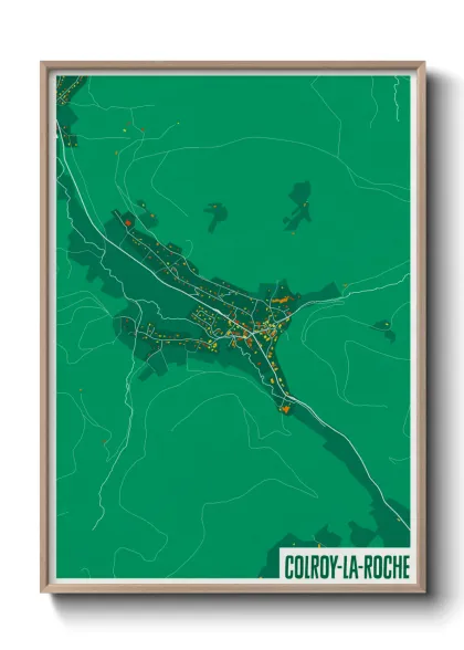 Une affiche de carte sur Colroy-la-Roche