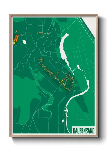 Une affiche de carte sur Daubensand